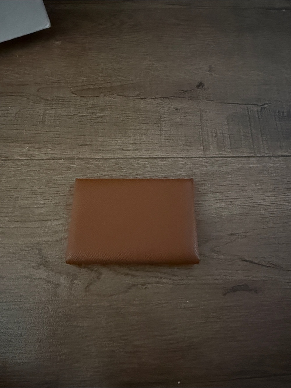 Hermes Brown Leather Card Holder